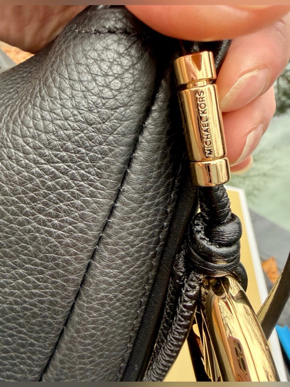 Michael Kors Black Pebbled Leather Nolita - Picture 9 of 14